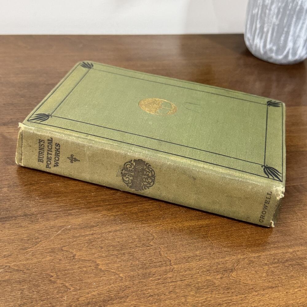 Robert Burns Complete Poetical Works 1900 Thomas Y. Crowell Co. Hardcover